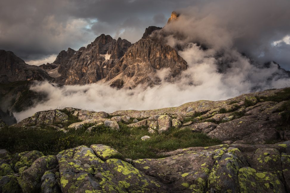 Pale di San Martino al tramonto