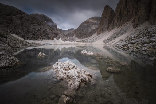 Panorama lago di Antermoia